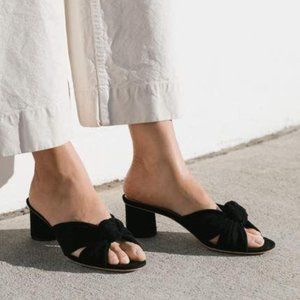 Loeffler Randall Celeste Knot Slides -  Black